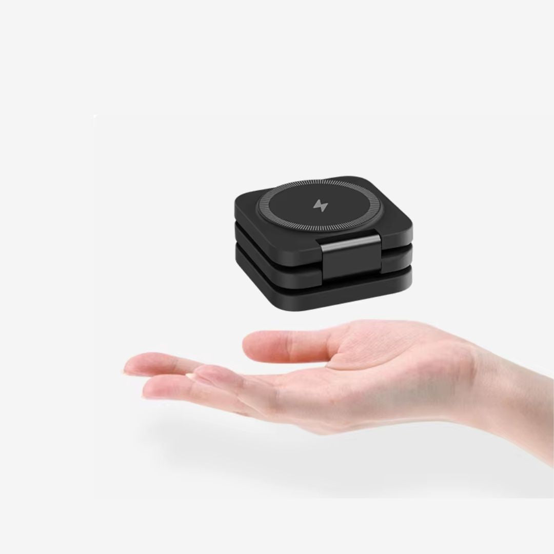 Mediatech 3 In 1 15W Fast Magnetic Wireless Charging Android dan iPhone - 669285