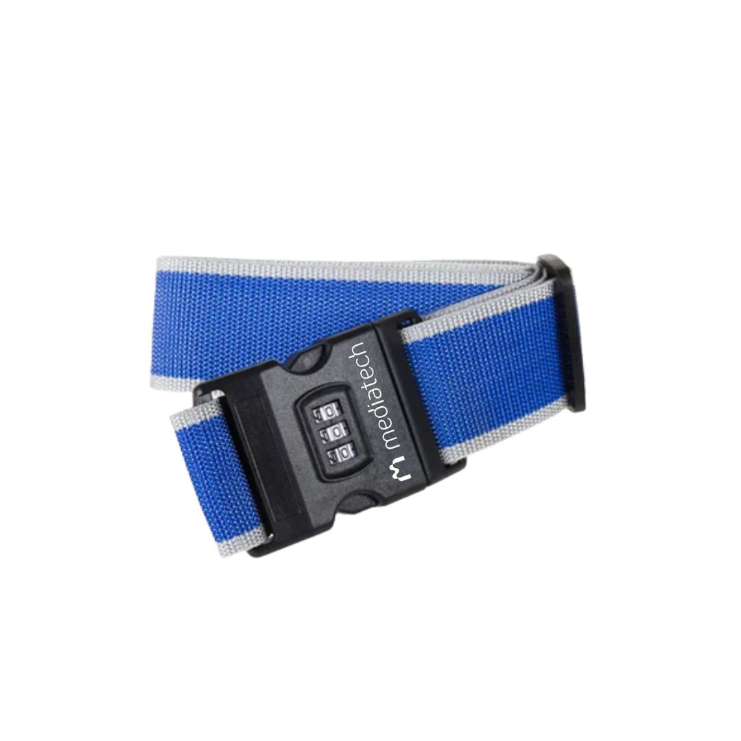 Mediatech Sabuk Pengaman Koper Dengan Kode Angka Luggage Strap Suitcase Belt X Cross Luggage Strap Belt LOCK - 453 grs - 470018LOCK