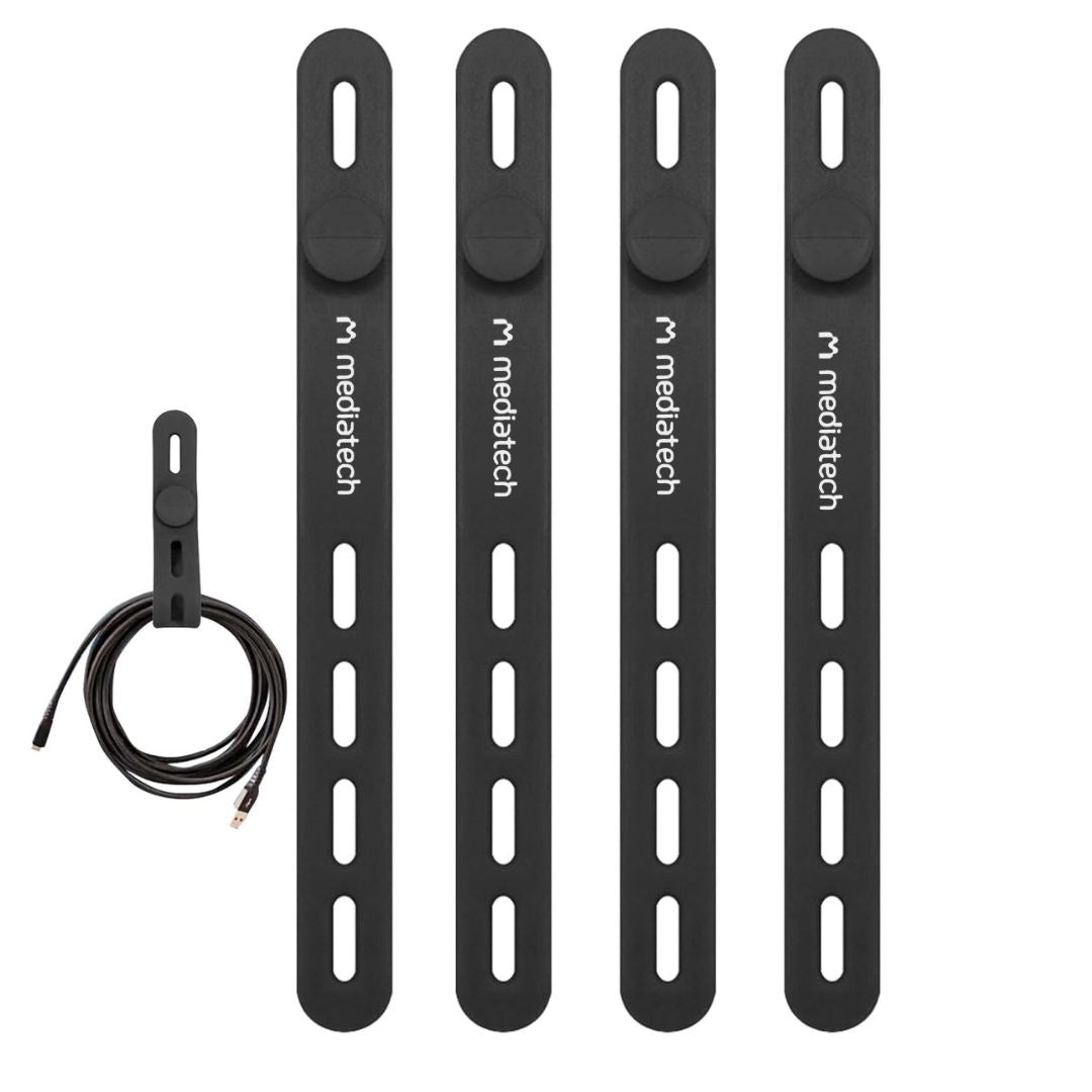Mediatech Pengikat Kabel Silikon Penggulung Cable silicone straps 669079