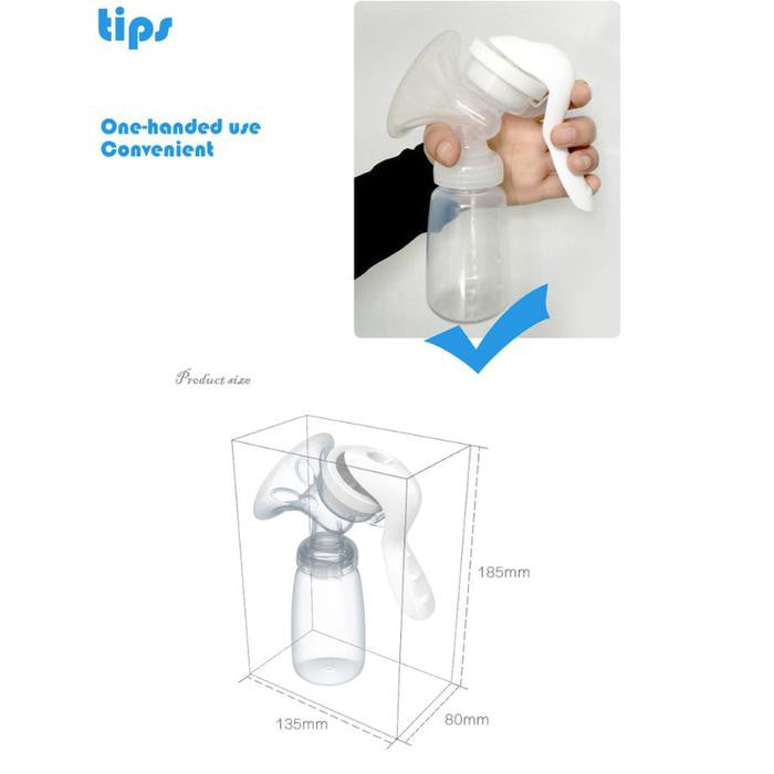 Mediatech Pompa Asi Manual x Real Bubee Food Grade BPA Free Breast Pump PA 01M - B100080
