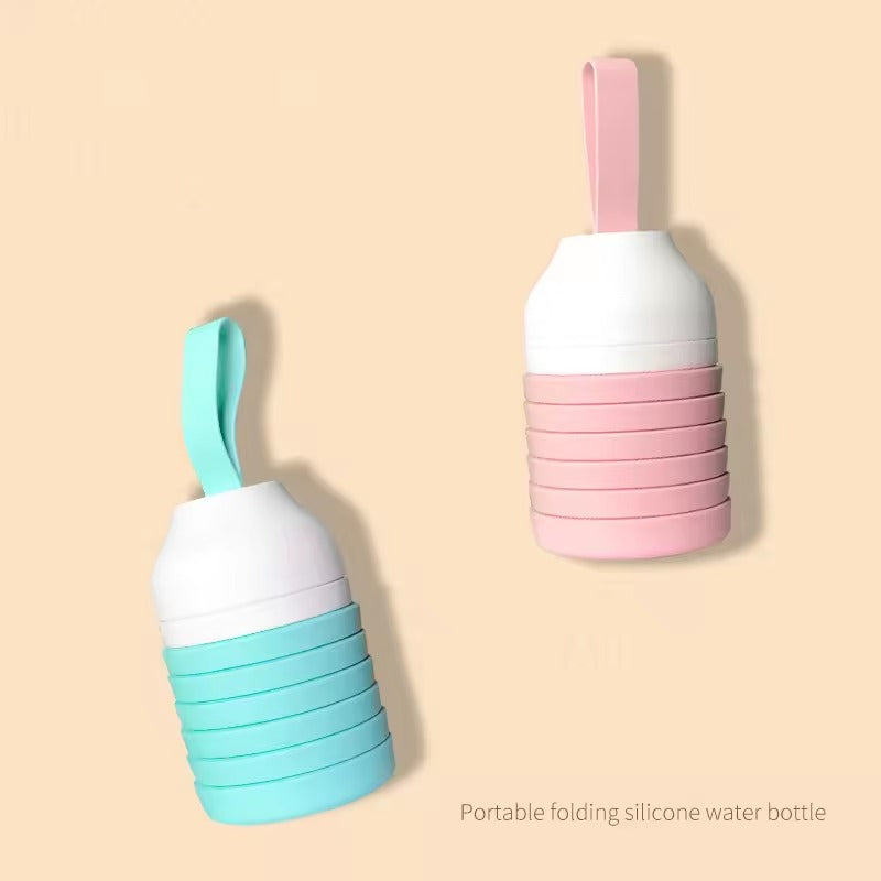 Mediatech botol minum lipat silikon traveling Foldable water bottle FB01/FB02 Uk.350ml, 540MLB66027