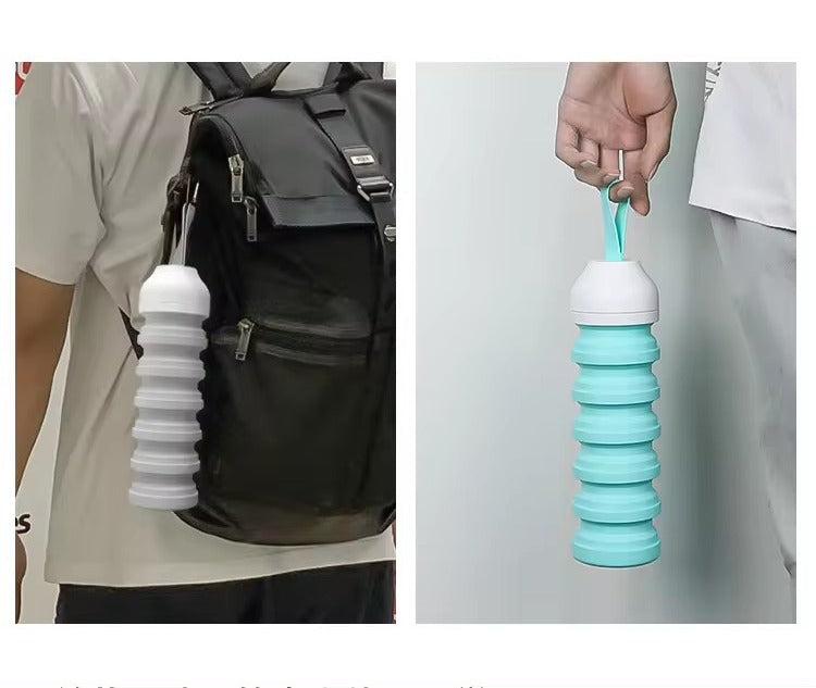Mediatech botol minum lipat silikon traveling Foldable water bottle FB01/FB02 Uk.350ml, 540MLB66027