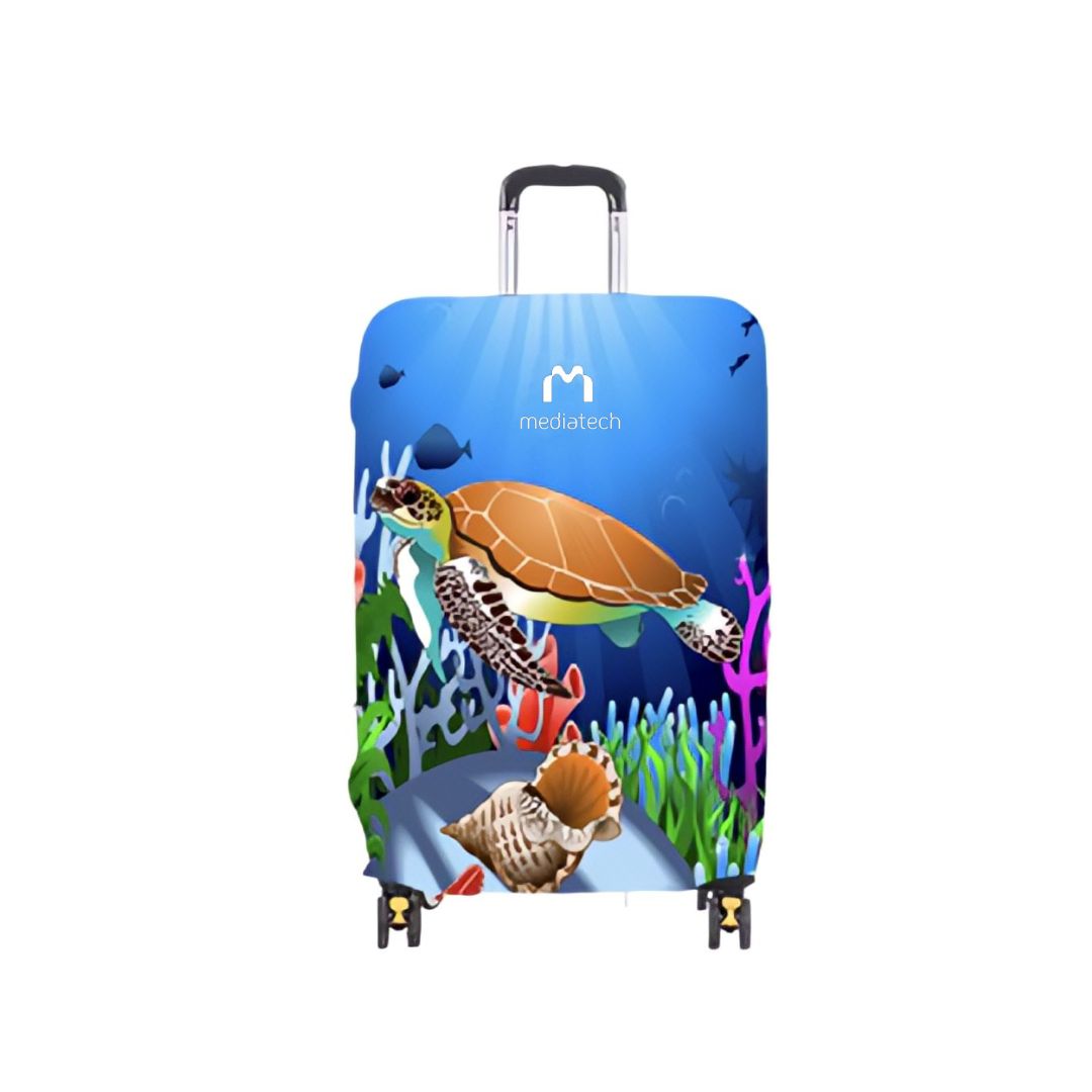 Mediatech Luggage Cover Motif Sarung Koper Penutup Koper Bahan Elastis - 482001