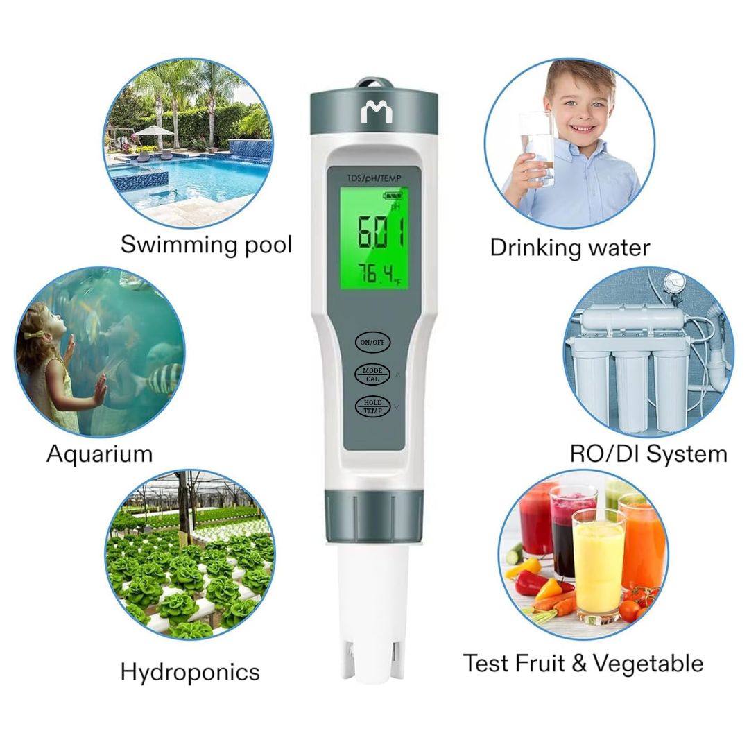 Mediatech Water Quality Tester Original 3 in 1 TDS / PH / TEMP B1900133