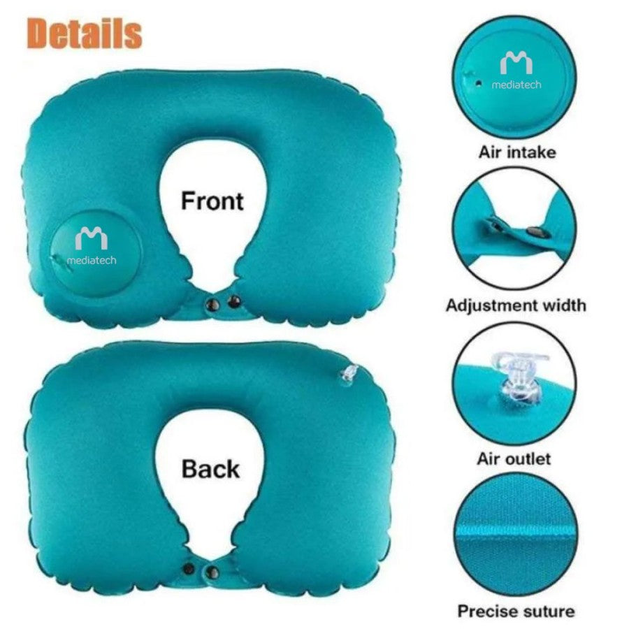 Mediatech Bantal Leher Travel Neck Pillow - 470020