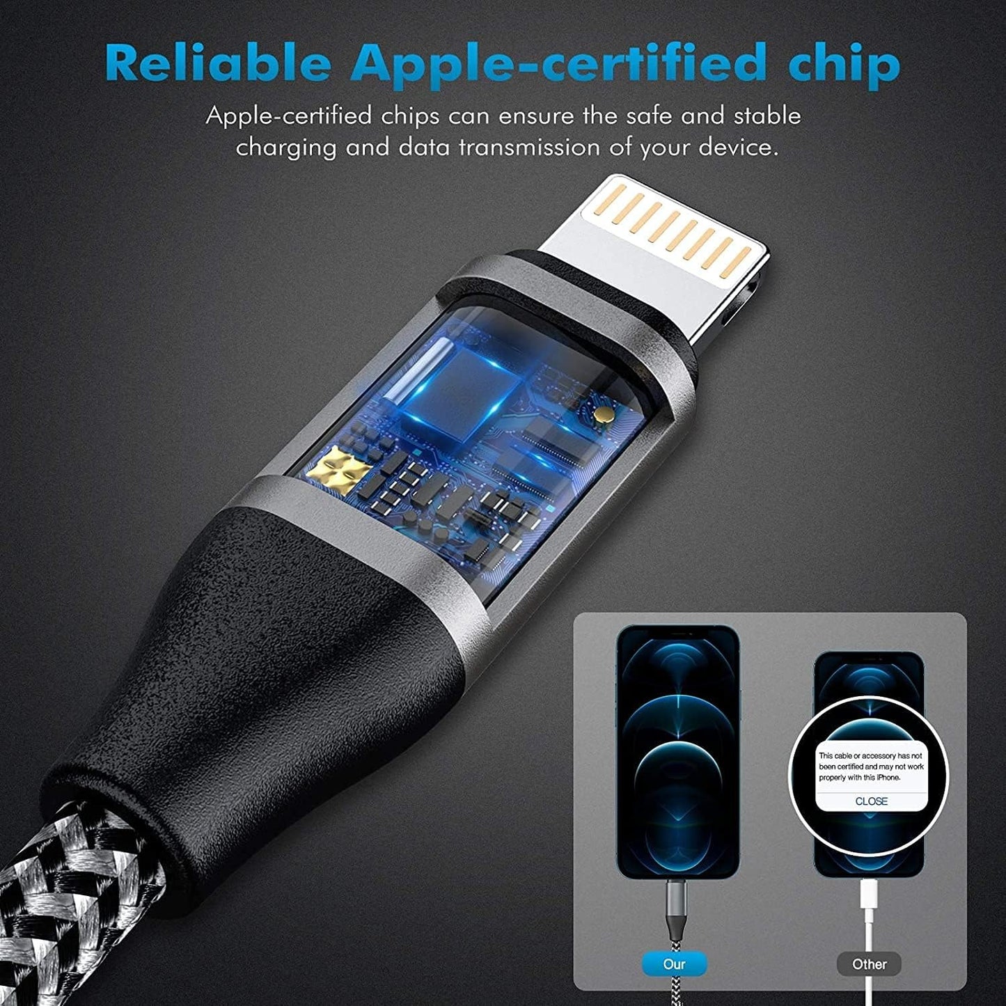 Mediatech Kabel data 20W C to lighting magnetic cable 1M - 649797