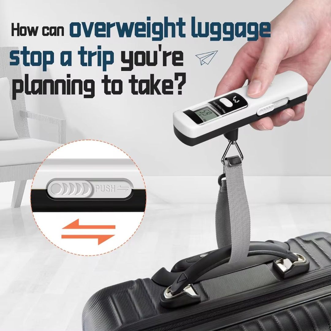 Mediatech Kinetic Luggage Scale timbangan koper digital tanpa baterai KLS01 - 470012