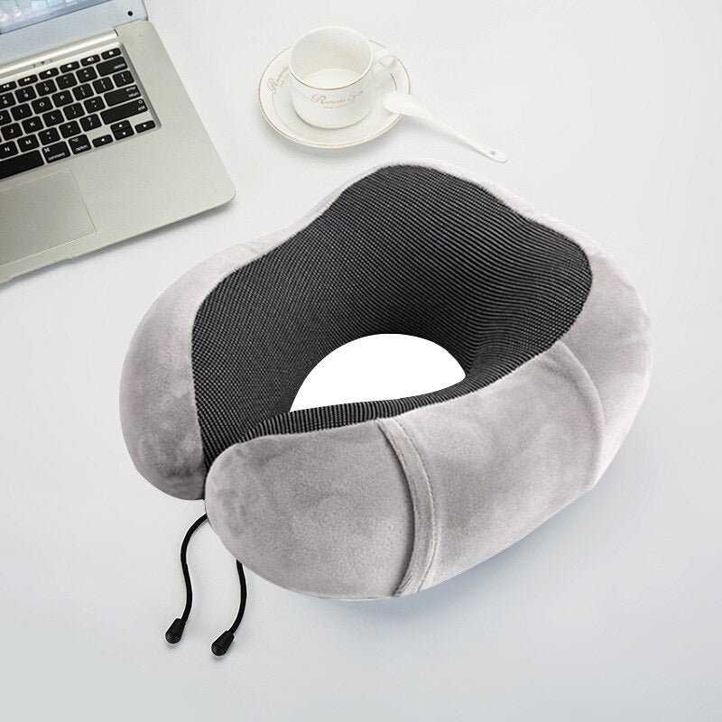 Mediatech Bantal Leher Memory Foam Neck Pillow - 470035