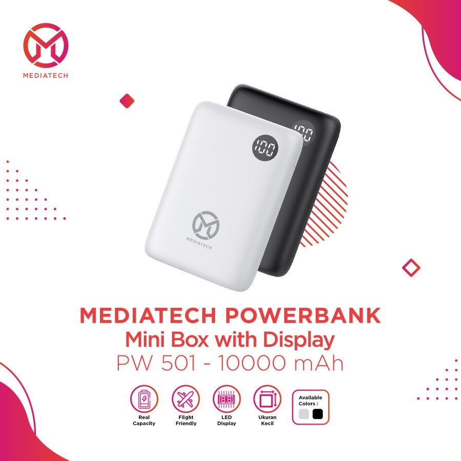 Mediatech Powerbank Mini Box PW 501 10000mAh - 63936