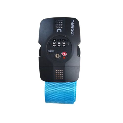 Mediatech Tali Koper Luggage Strap Sabuk Pengaman dengan PIN Angka Travel Kunci X Cross Luggage Strap Belt TSA - 453 TSA007- 470017TSA