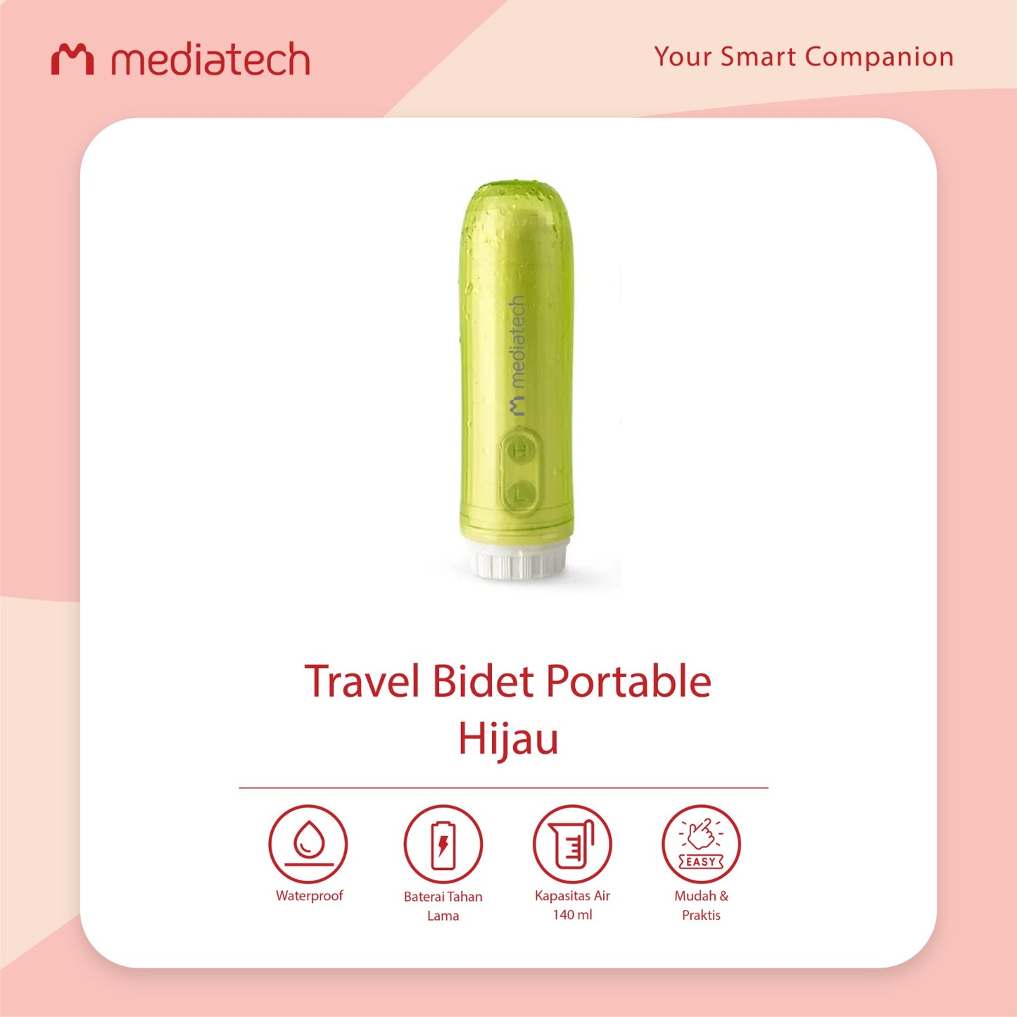 Mediatech Travel Portable Bidet Electric - 82572