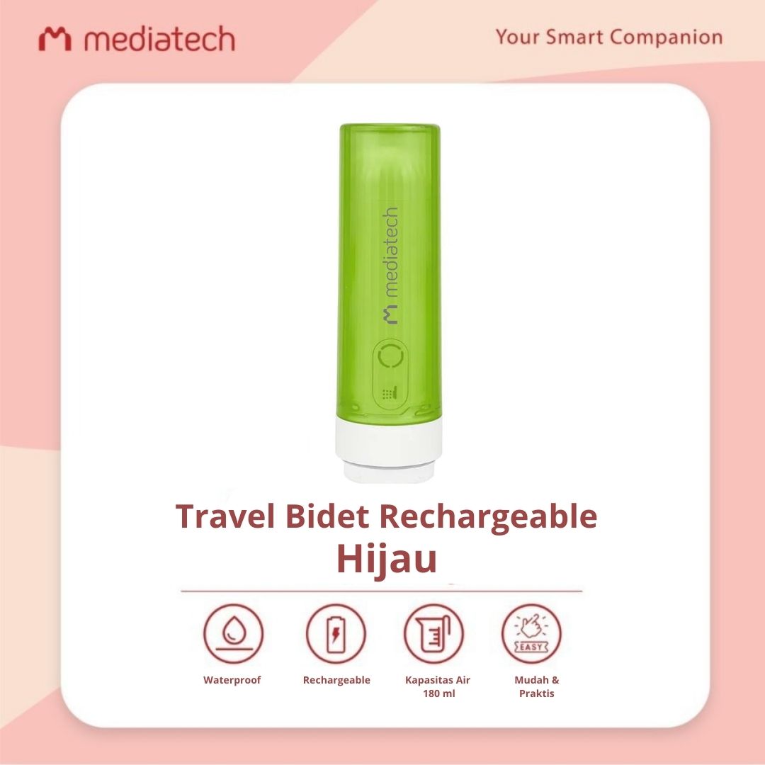 Mediatech Travel Rechargeable Portable Bidet 82573