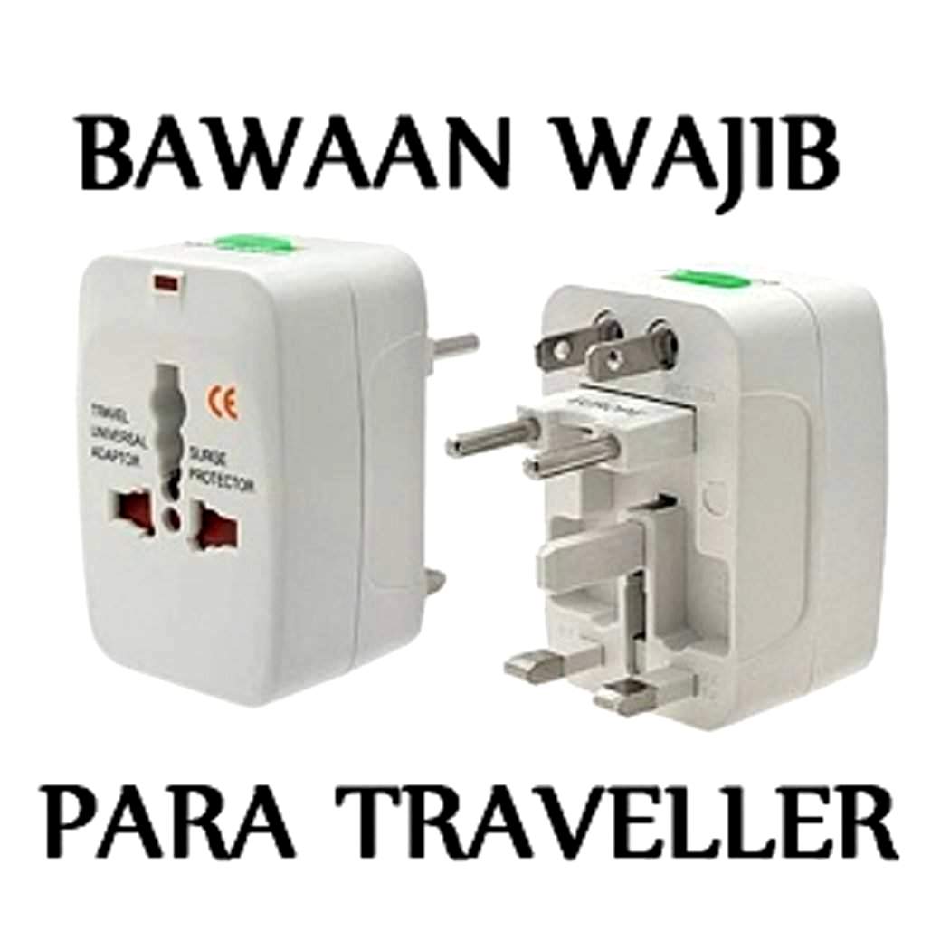 Mediatech Universal Travel Adaptor UTA-03 ( USB 1A ) konektor TEMBAGA Plus POUCH - 630001