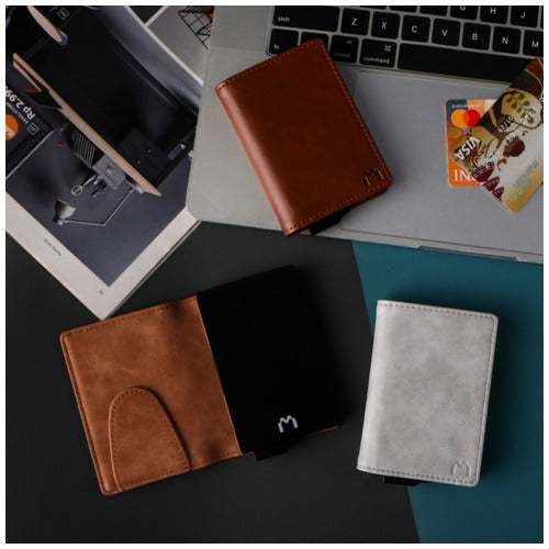 Mediatech Verdant RFID Pop Up Card Holder Mini Wallet 470030