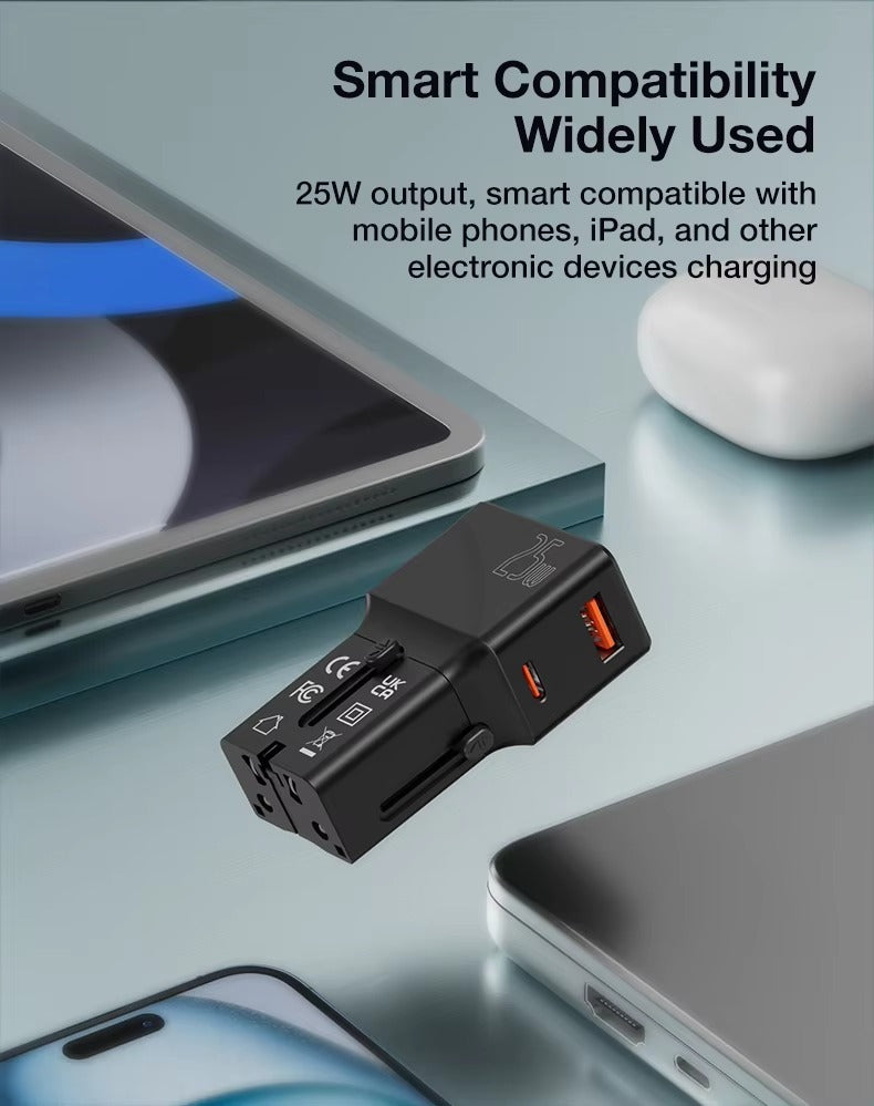 Mediatech Mini Travel Adaptor MT - 808 (USBA + USBC) - 630004