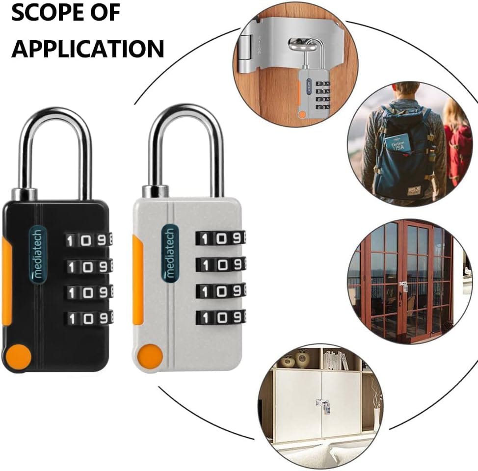 Mediatech Suitcase lock gembok SL-10 gembok koper - 470027BLACK