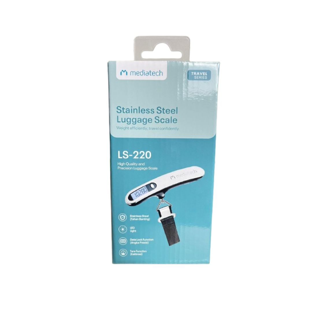 Mediatech Premium Stainless Steel Luggage Scale LS -220 Timbangan Koper - 470014