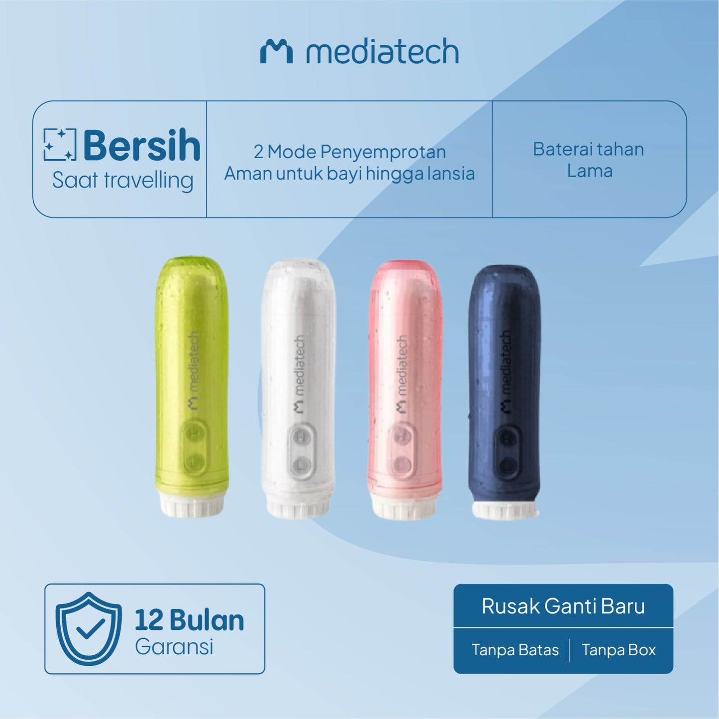 Mediatech Travel Portable Bidet Electric - 82572
