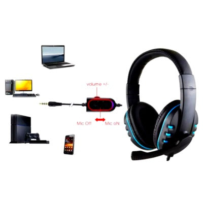 Mediatech ZEUS Gaming Headset MSH 016 + mic splitter + Pouch -56019