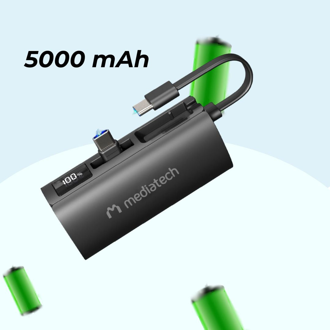 Mediatech Mini Powerbank MPF02 TypeC , Lightning 22,5 watt 630209