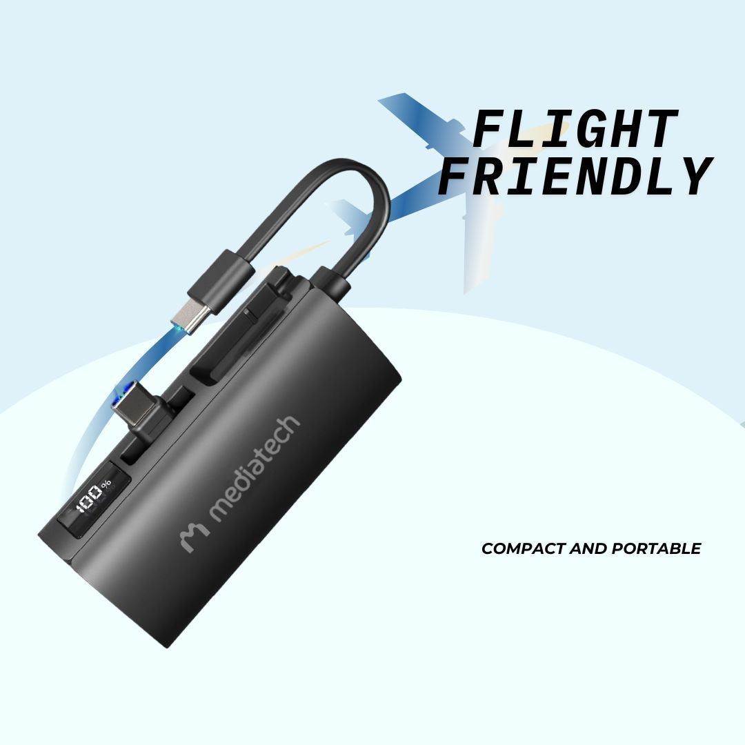 Mediatech Mini Powerbank MPF02 TypeC , Lightning 22,5 watt 630209