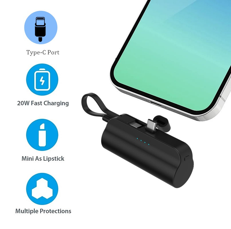 Mediatech Mini Powerbank Travel Fast Charging PD 20W MPF 01 630207