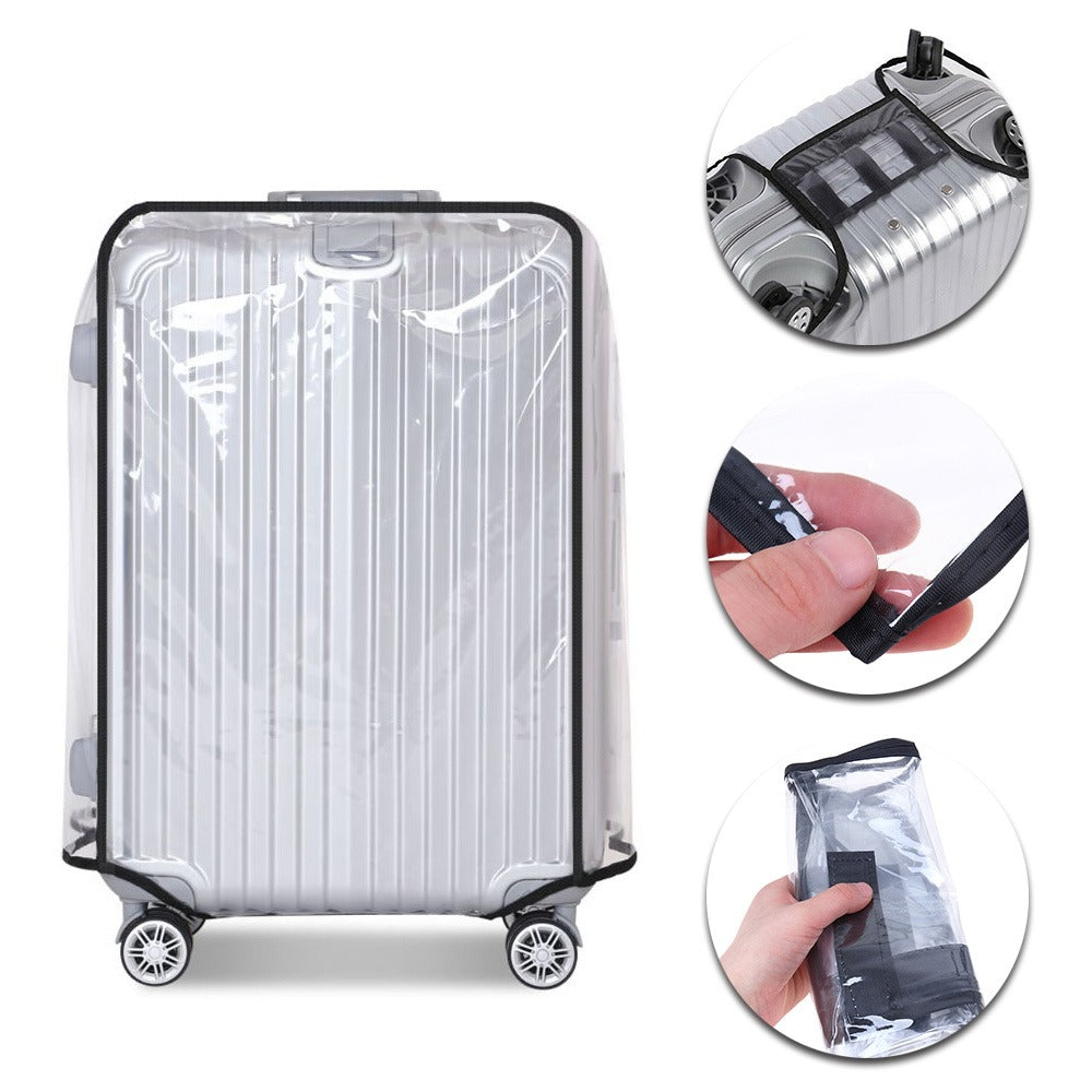 Sarung Koper Polos Bening Luggage Cover - 483001