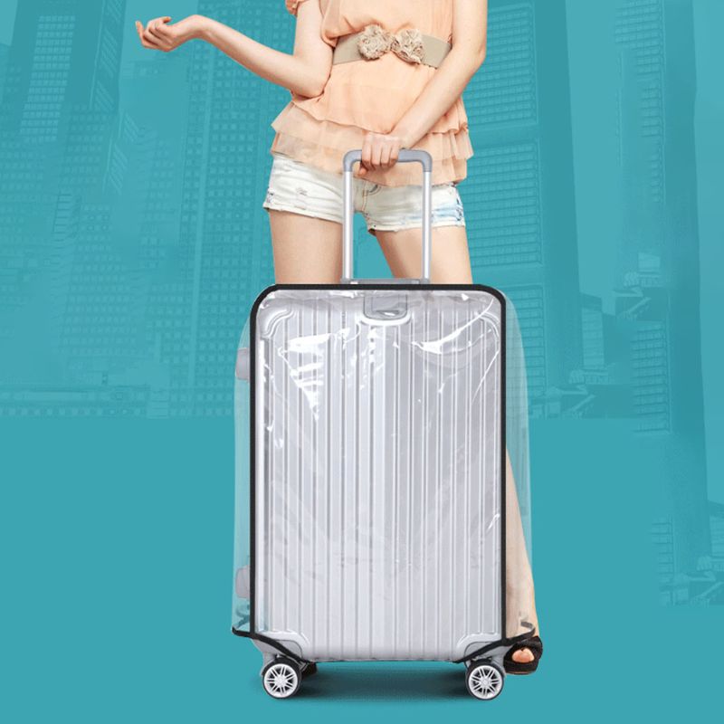 Sarung Koper Polos Bening Luggage Cover - 483001