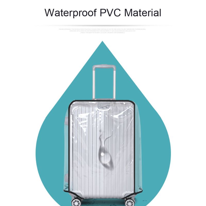 Sarung Koper Polos Bening Luggage Cover - 483001