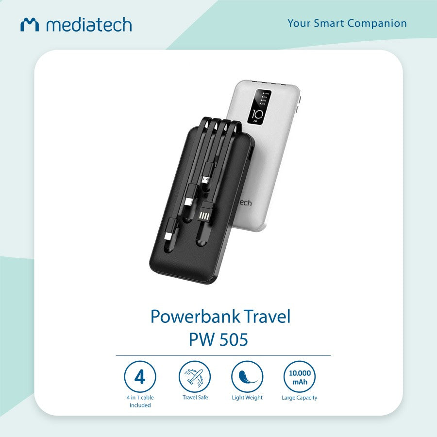 Power bank Travel 3 in 1 PW-505 10.000 MAH 630206
