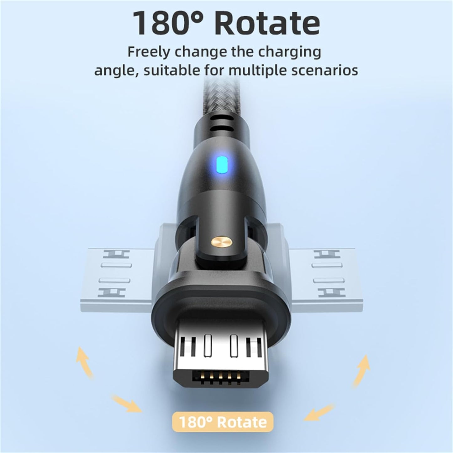 Mediatech Kabel Data Rotasi Fast Charging 100W Type C to C RCC 100 1Meter - 649791GL
