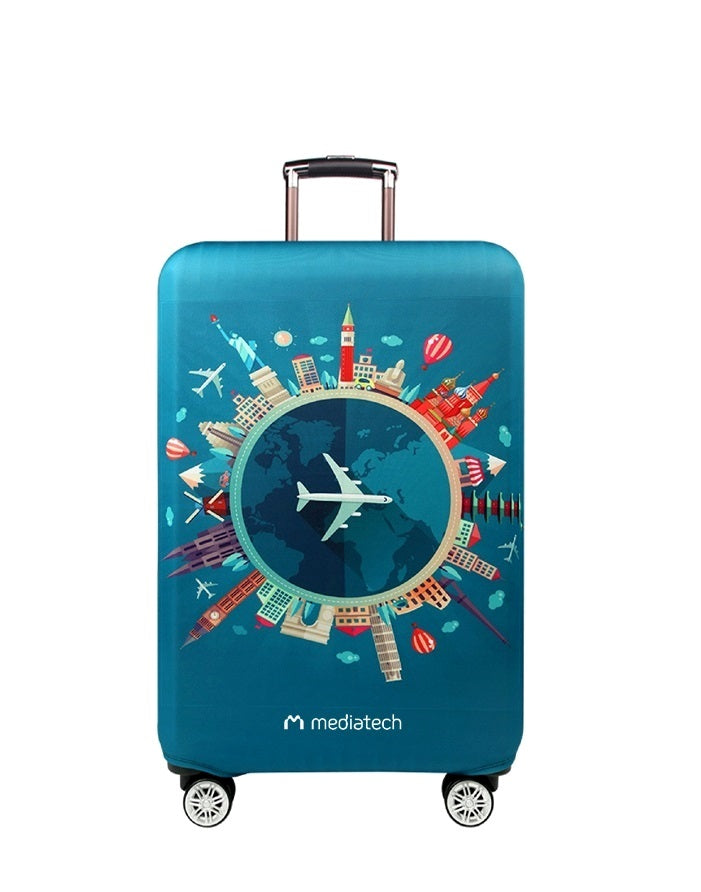 Mediatech Luggage Cover Motif Sarung Koper Penutup Koper Bahan Elastis - 470019