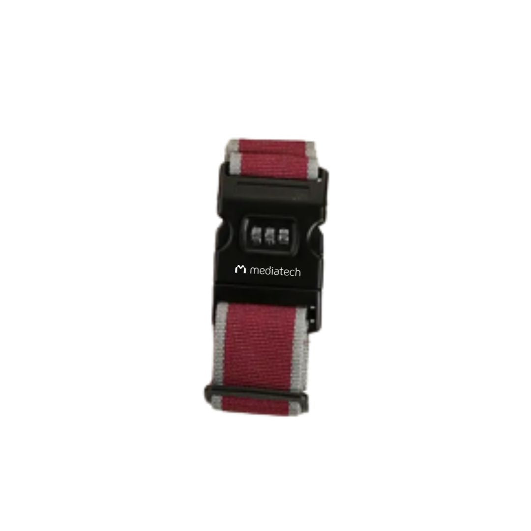 Mediatech Sabuk Pengaman Koper Dengan Kode Angka Luggage Strap Suitcase Belt X Cross Luggage Strap Belt LOCK - 453 grs - 470018LOCK