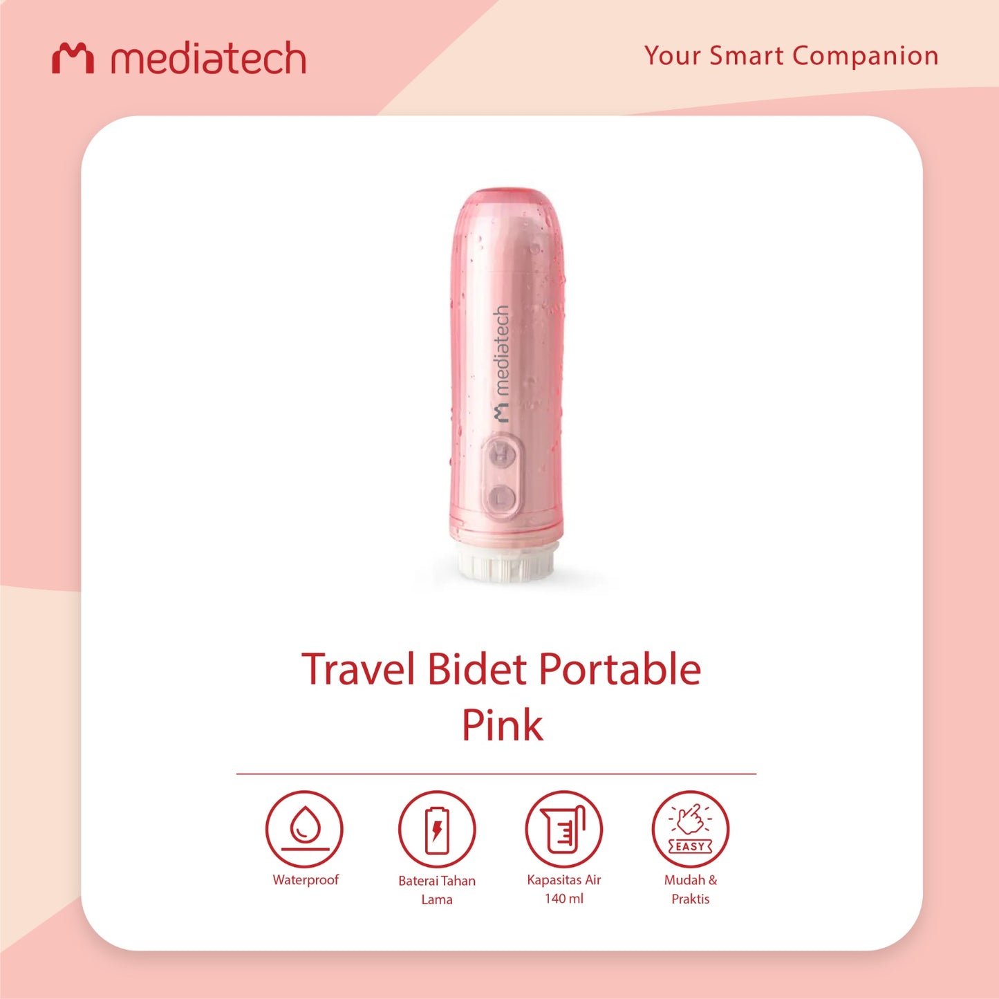 Mediatech Travel Portable Bidet Electric - 82572