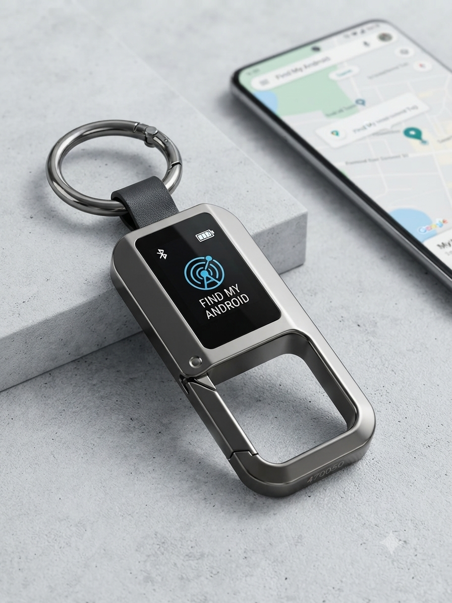 Gantungan kunci & smart tracker 2 in 1 Keychain Smart Tag Find My Android - 470050