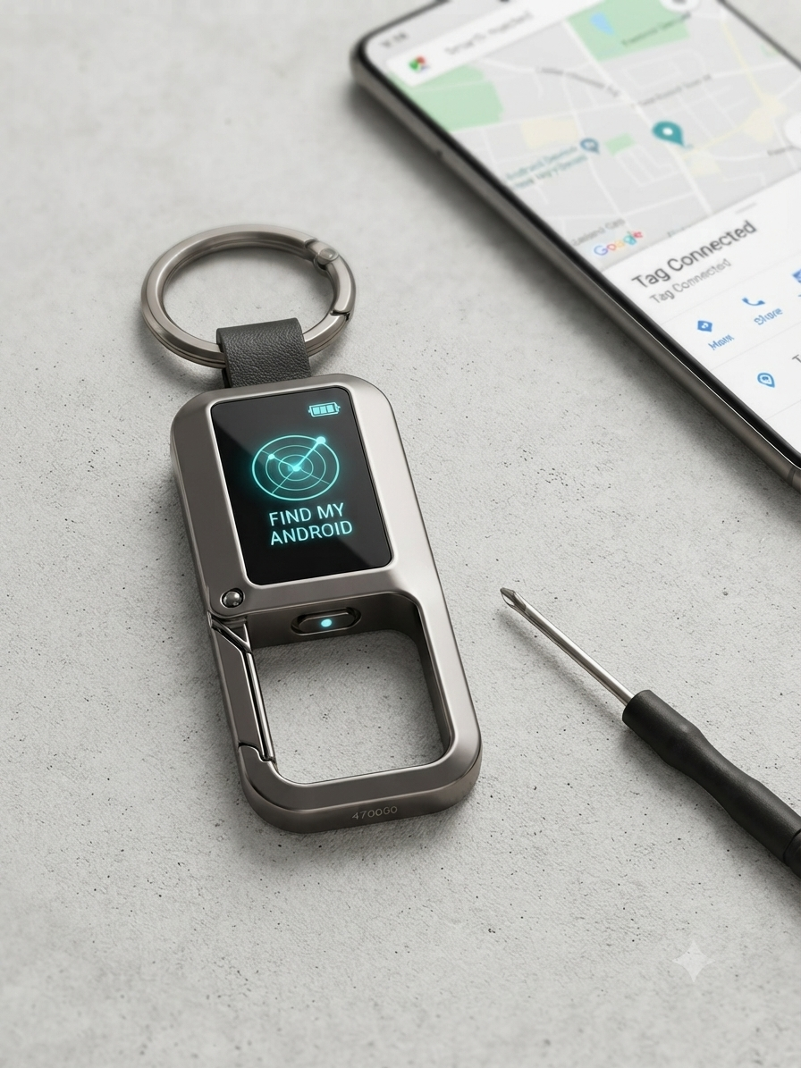 Gantungan kunci & smart tracker 2 in 1 Keychain Smart Tag Find My Android - 470050