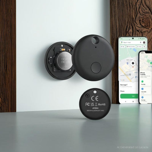 Mediatech Pelacak pintar 2 in 1 Mini Smart Tag GPS Locator Bluetooth Android iPhone IOS Airtag Smart Tracker-470052