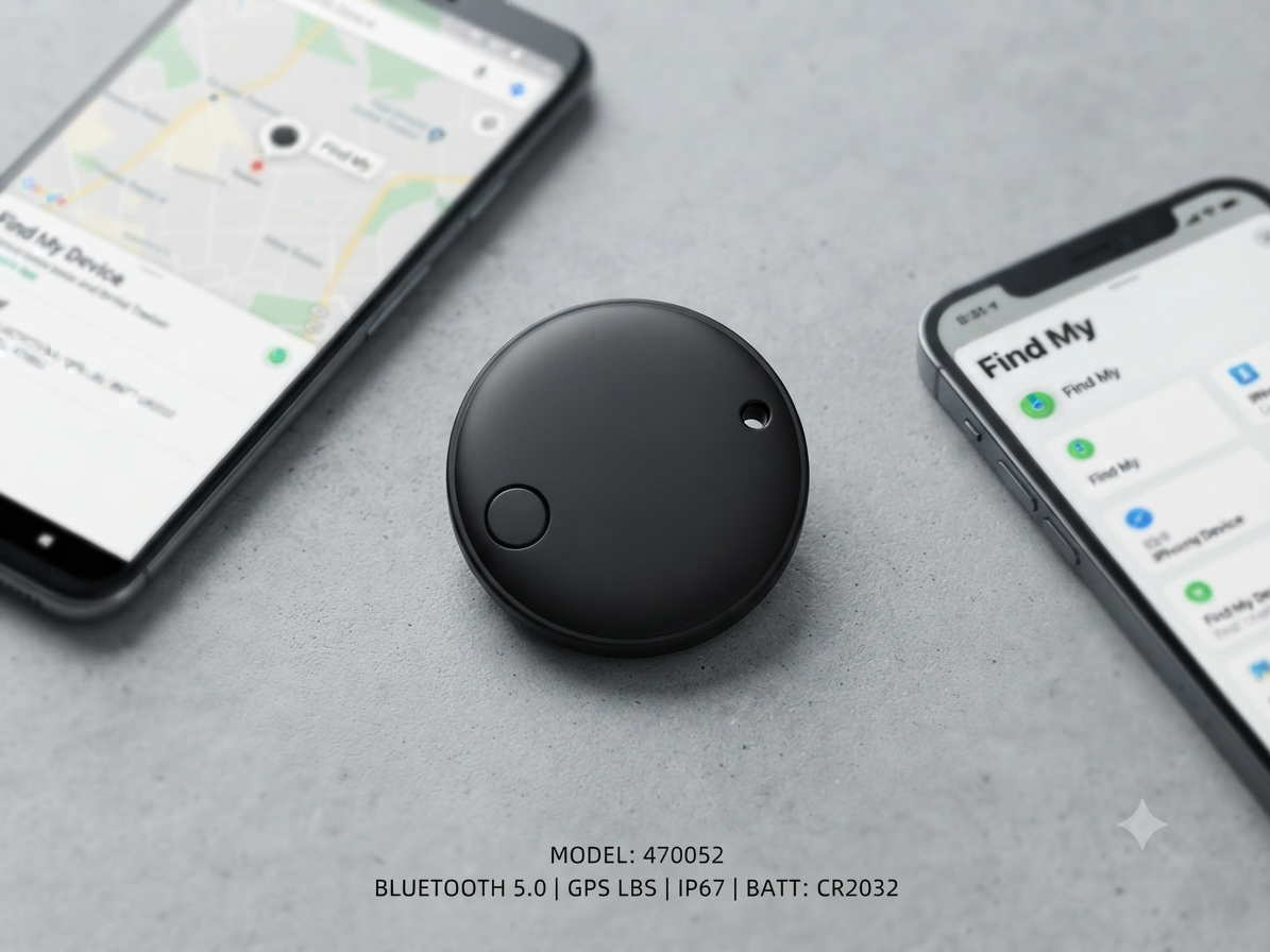 Mediatech Pelacak pintar 2 in 1 Mini Smart Tag GPS Locator Bluetooth Android iPhone IOS Airtag Smart Tracker-470052