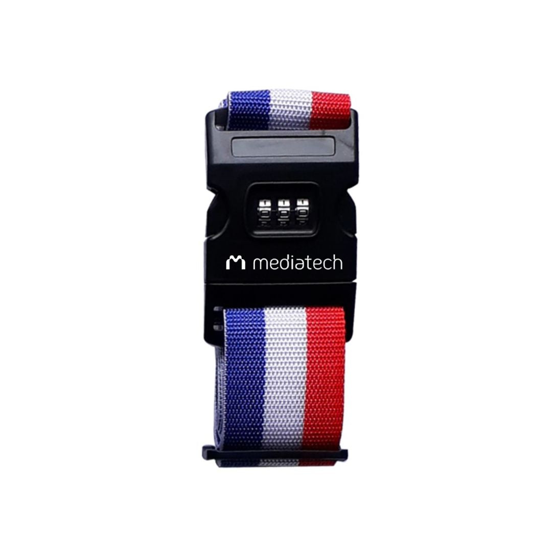 Mediatech Sabuk Pengaman Koper Dengan Kode Angka Luggage Strap Suitcase Belt X Cross Luggage Strap Belt LOCK - 453 grs - 470018LOCK