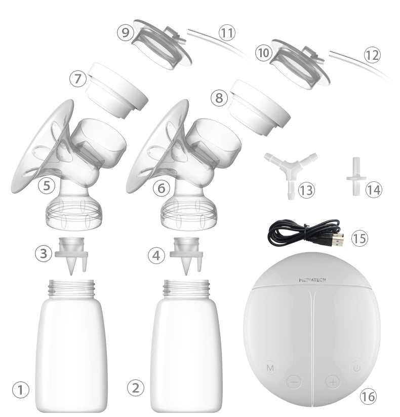 Mediatech Pompa Asi Elektrik Ganda Mediatech Food Grade BPA Free Breast Pump PA - Pompa Asi - B100070