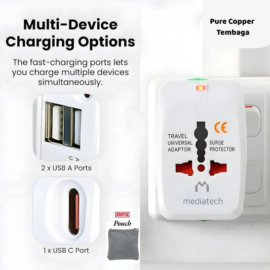Mediatech Universal Adaptor UTA 05 USB Type-C Universal Adaptor 630012