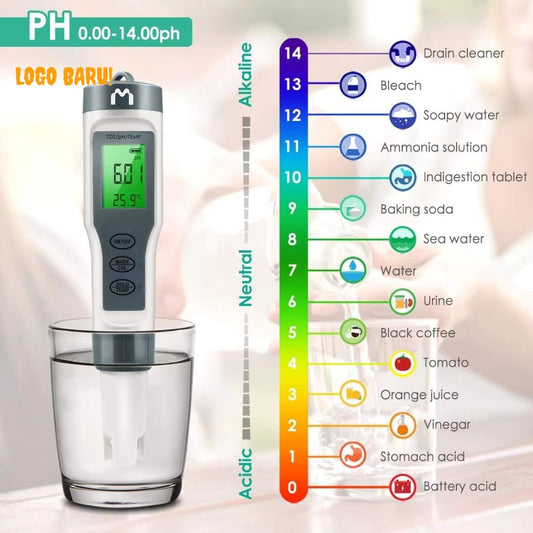 Mediatech Water Quality Tester Original 3 in 1 TDS / PH / TEMP B1900133