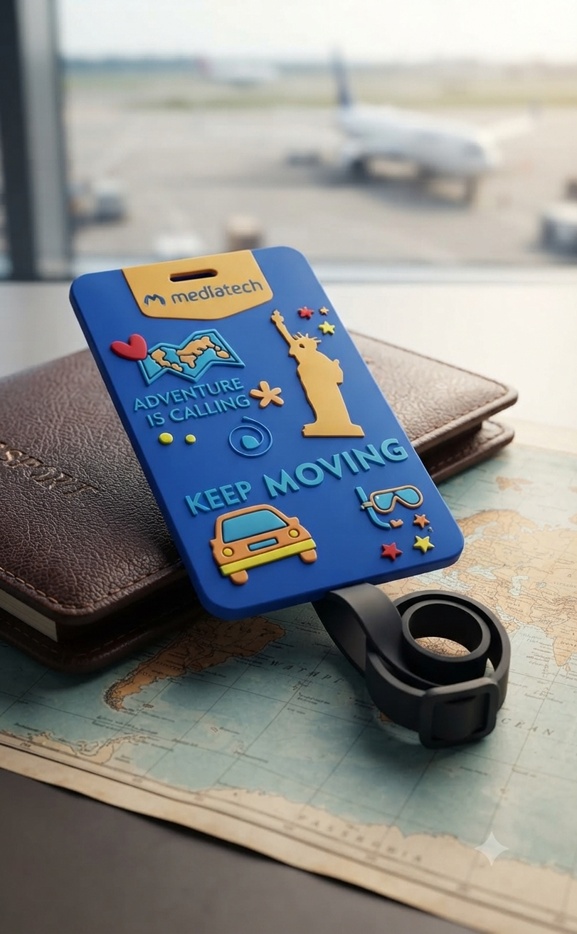 Mediatech Luggage tag Label koper label nama koper - 470049