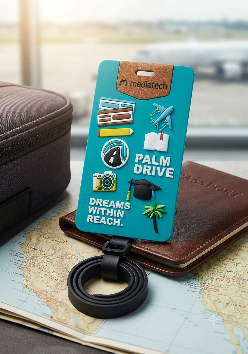 Mediatech Luggage tag Label koper label nama koper - 470049