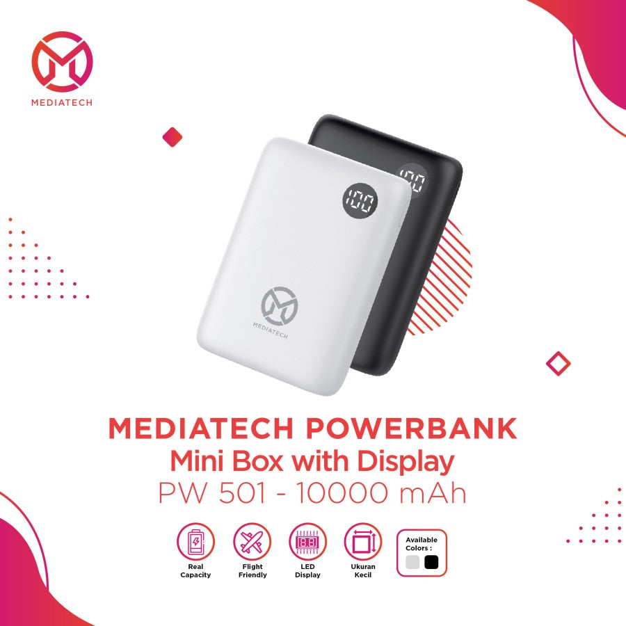 Mediatech Powerbank Mini Box PW 501 10000mAh   - 63936