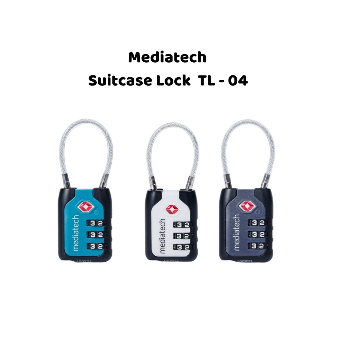 Mediatech Gembok koper kombinasi 3 dial TSA Suitcase Lock Gembok TL 04 -470125