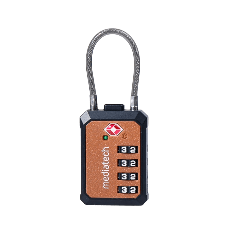 Mediatech Gembok Koper TSA - Kombinasi 4 Dial TSA Suitcase Lock Gembok TL 05 470126