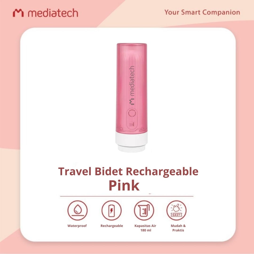 Mediatech Travel Rechargeable Portable Bidet 82573