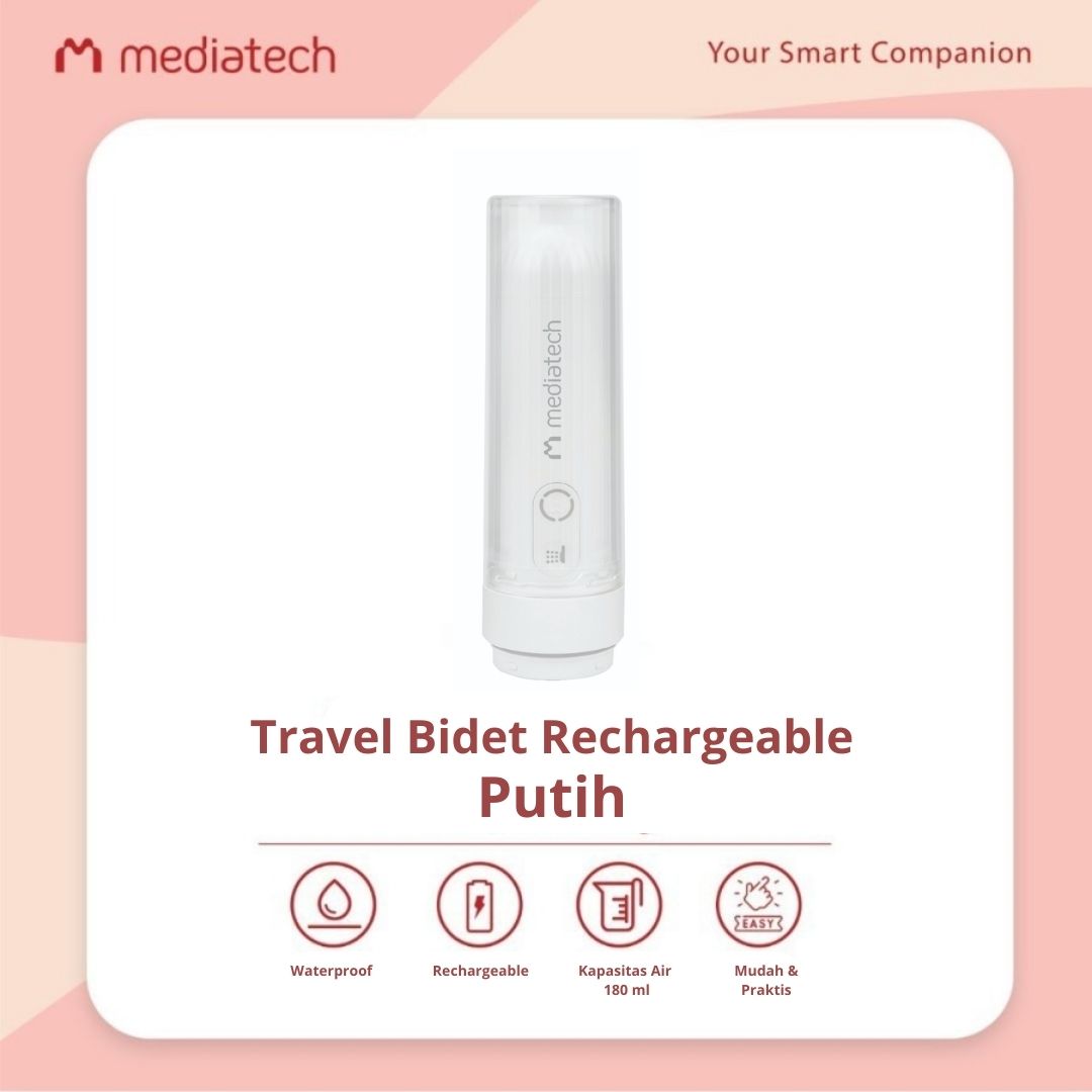Mediatech Travel Rechargeable Portable Bidet 82573