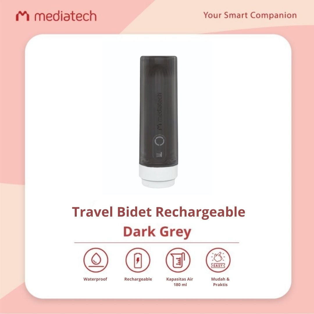 Mediatech Travel Rechargeable Portable Bidet 82573